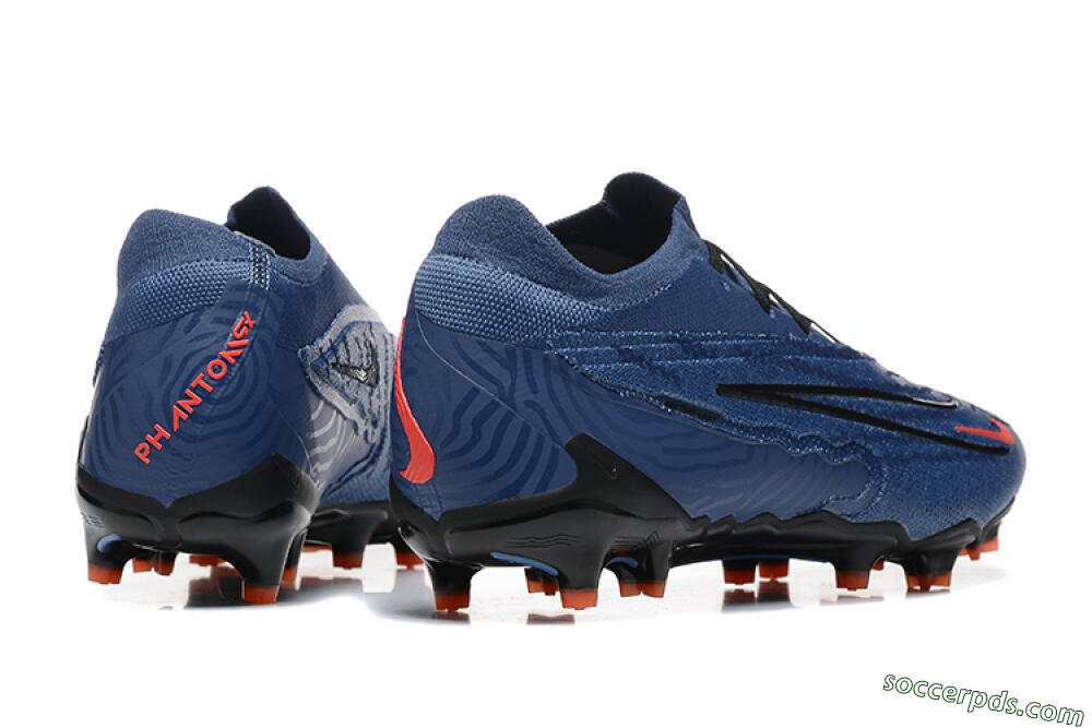 Nike Phantom GX Elite FG Low-Tops Football Boots - Blue/Orange/Black 5