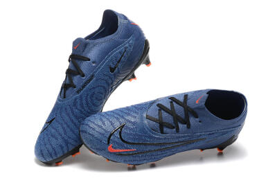 Nike Phantom GX Elite FG Low-Tops Football Boots - Blue/Orange/Black