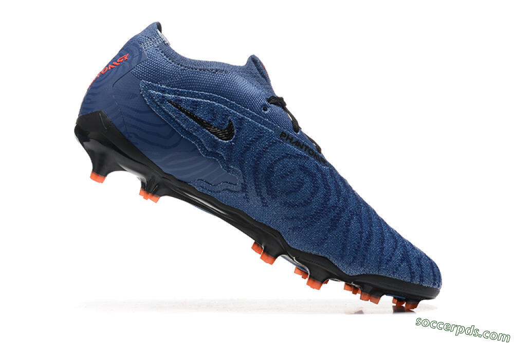 Nike Phantom GX Elite FG Low-Tops Football Boots - Blue/Orange/Black 7