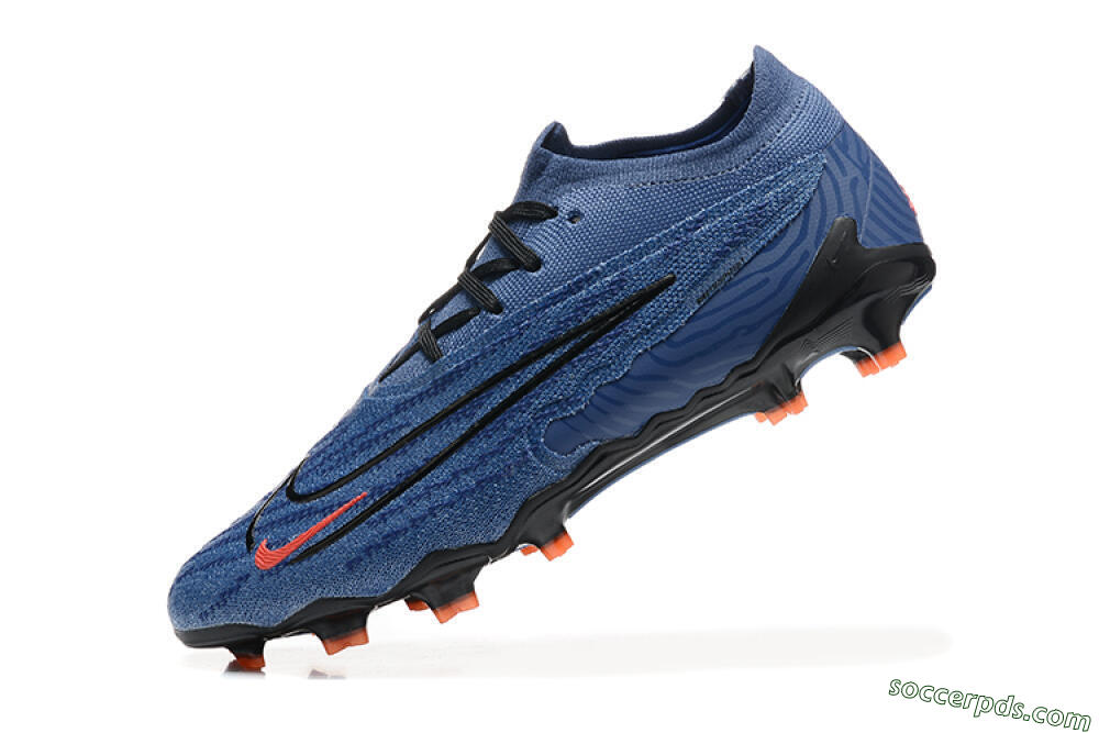 Nike Phantom GX Elite FG Low-Tops Football Boots - Blue/Orange/Black 8