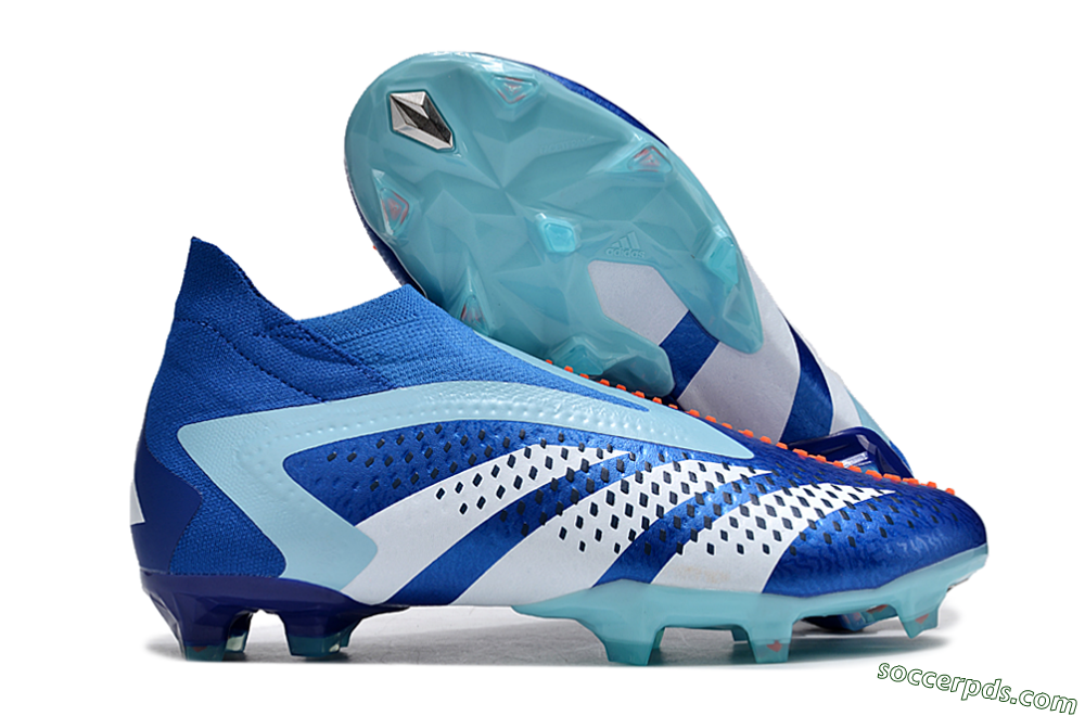 Adidas Predator Accuracy+ FG High-Tops Football Boots - Blue/White/Orange 1