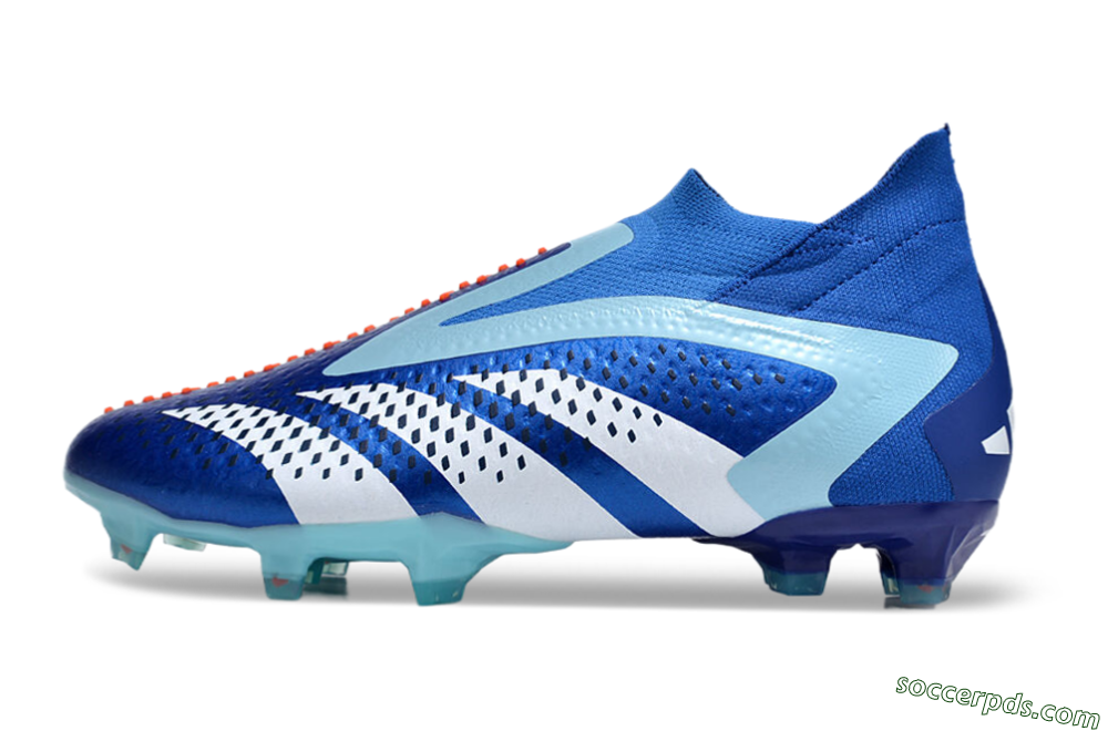 Adidas Predator Accuracy+ FG High-Tops Football Boots - Blue/White/Orange 2