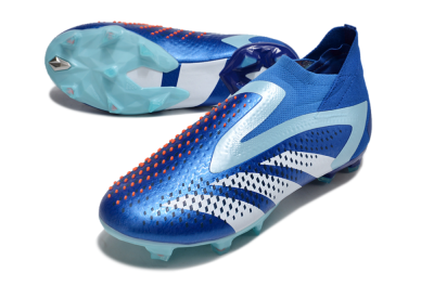 Adidas Predator Accuracy+ FG High-Tops Football Boots - Blue/White/Orange