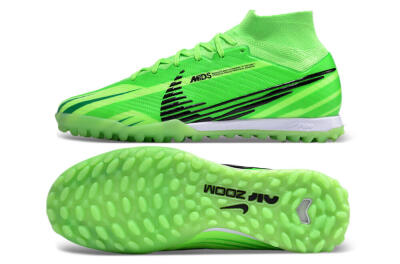 Nike Air Zoom Mercurial Superfly 9 Elite TF High-Tops Football Shoes - Green/Black/Whtie