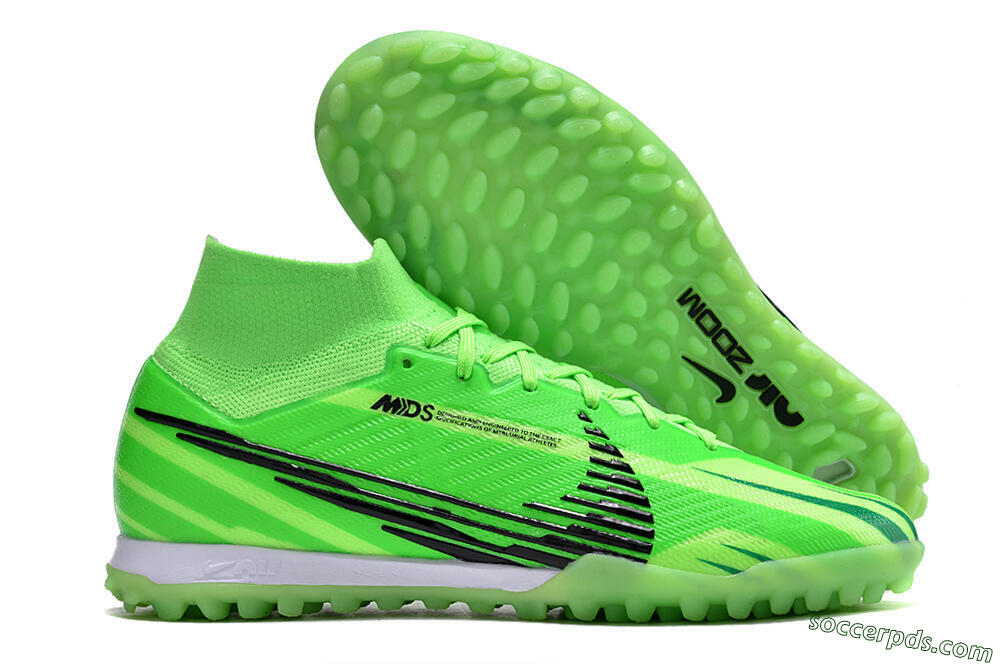 Nike Air Zoom Mercurial Superfly 9 Elite TF High-Tops Football Shoes - Green/Black/Whtie 1