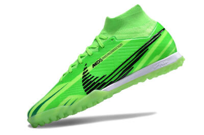 Nike Air Zoom Mercurial Superfly 9 Elite TF High-Tops Football Shoes - Green/Black/Whtie