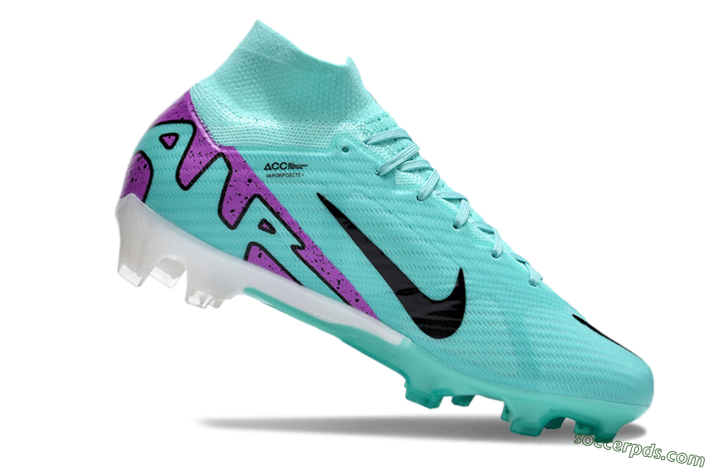 Nike Air Zoom Mercurial Superfly 9 Elite FG High-Tops Football Boots - Blue/Black/Purple 4