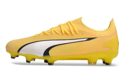 Puma Ultra Ultimate FG Low-Tops Football Boots - Yellow/White/Black