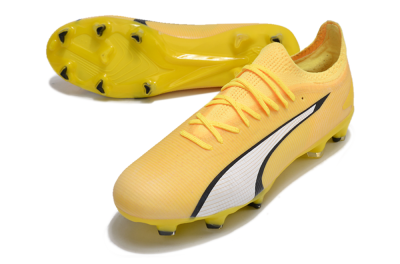 Puma Ultra Ultimate FG Low-Tops Football Boots - Yellow/White/Black