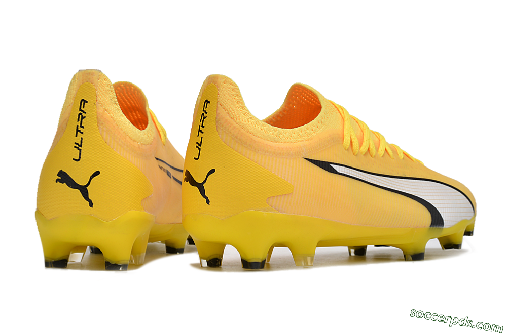 Puma Ultra Ultimate FG Low-Tops Football Boots - Yellow/White/Black 6