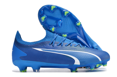 Puma Ultra Ultimate FG Low-Tops Football Boots - Blue/White/Yellow