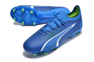 Puma Ultra Ultimate FG Low-Tops Football Boots - Blue/White/Yellow