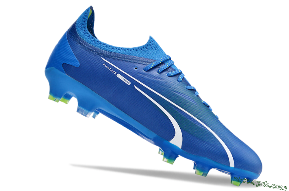 Puma Ultra Ultimate FG Low-Tops Football Boots - Blue/White/Yellow 4