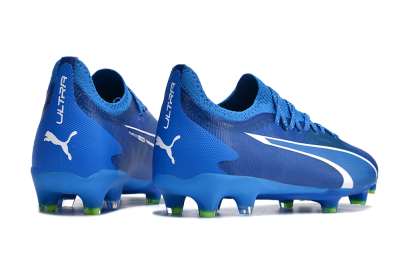 Puma Ultra Ultimate FG Low-Tops Football Boots - Blue/White/Yellow
