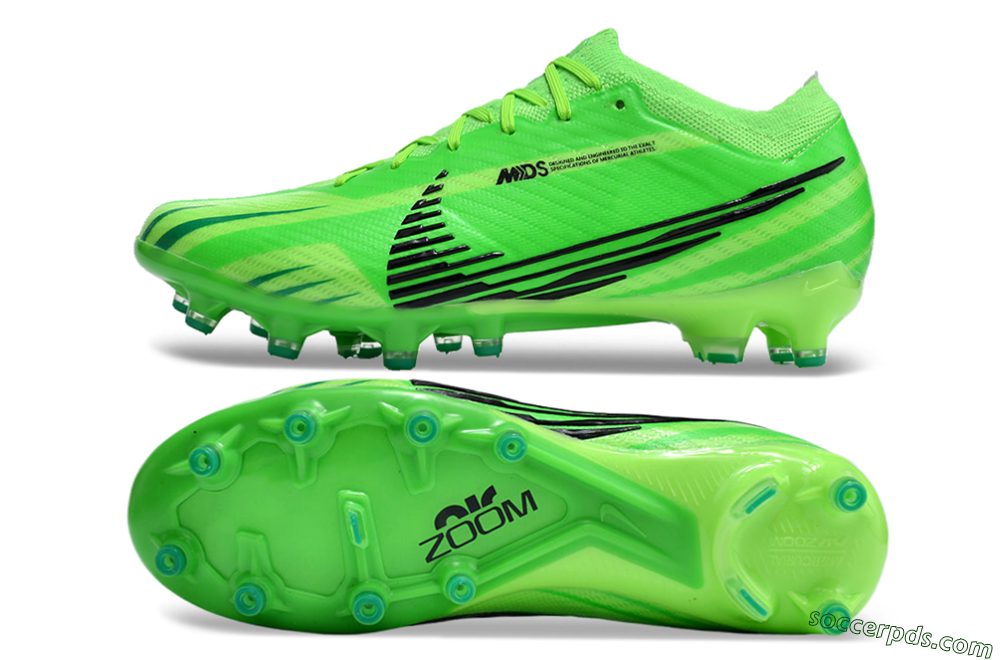 Nike Air Zoom Mercurial Vapor 15 Elite AG Low-Tops Football Boots - Green/Black 0