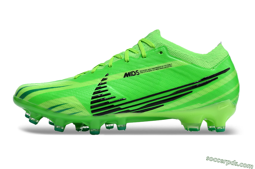 Nike Air Zoom Mercurial Vapor 15 Elite AG Low-Tops Football Boots - Green/Black 2