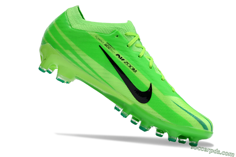 Nike Air Zoom Mercurial Vapor 15 Elite AG Low-Tops Football Boots - Green/Black 4