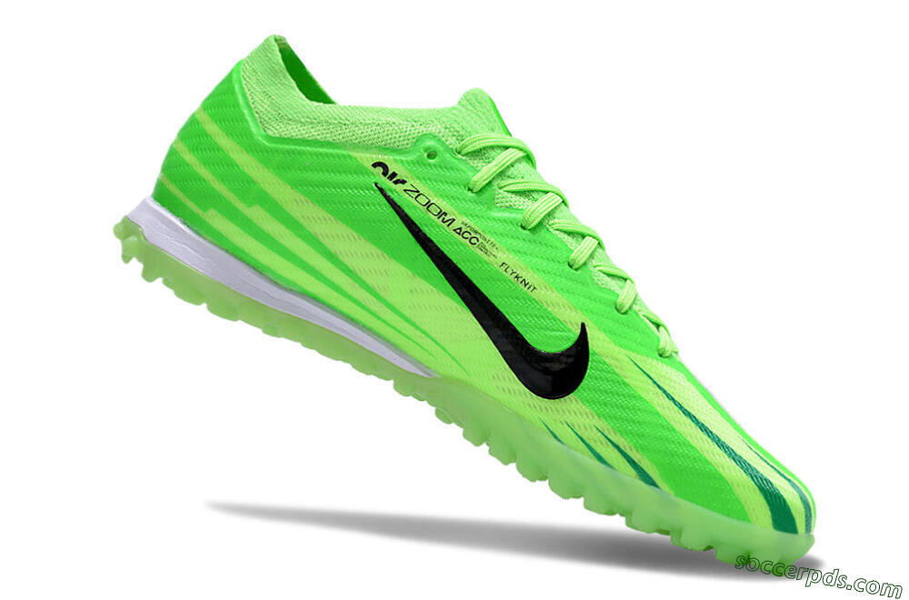 Nike Air Zoom Mercurial Vapor 15 Elite TF Low-Tops Football Shoes - Green/Black/Whtie 4