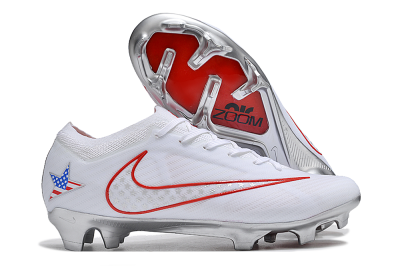 Nike Air Zoom Mercurial Vapor 15 Elite FG Low-Tops Football Boots - White/Red/Silver