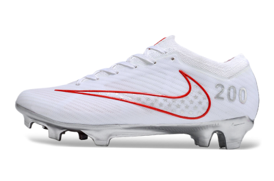 Nike Air Zoom Mercurial Vapor 15 Elite FG Low-Tops Football Boots - White/Red/Silver