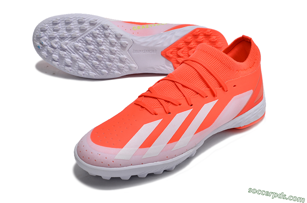 Adidas X Crazyfast.1 TF Low-Tops Football Shoes - Red/White 3