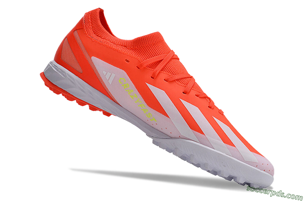 Adidas X Crazyfast.1 TF Low-Tops Football Shoes - Red/White 4