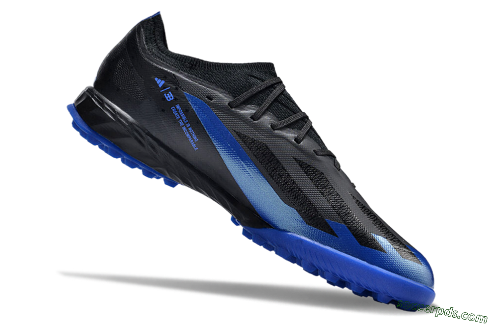 Adidas X Crazyfast.1 TF Low-Tops Football Shoes - Black/Blue 4