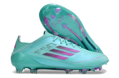 Adidas F50 Adizero FG Low-Tops Football Boots - Jade/Purple/Blue