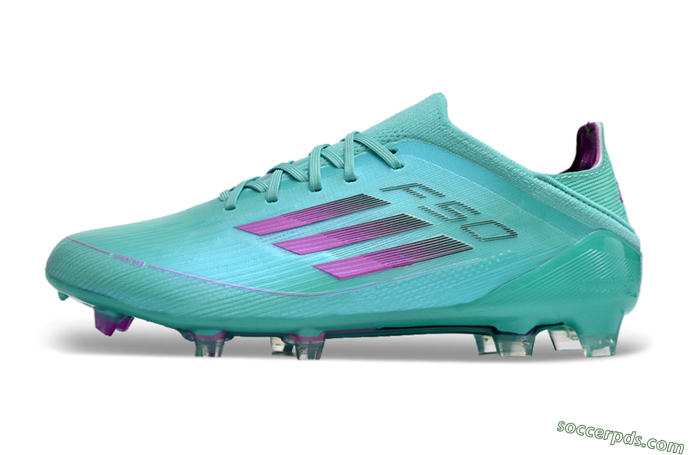 Adidas F50 Adizero FG Low-Tops Football Boots - Jade/Purple/Blue 2