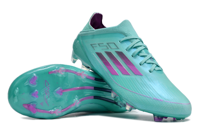 Adidas F50 Adizero FG Low-Tops Football Boots - Jade/Purple/Blue