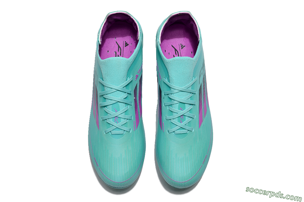 Adidas F50 Adizero FG Low-Tops Football Boots - Jade/Purple/Blue 4