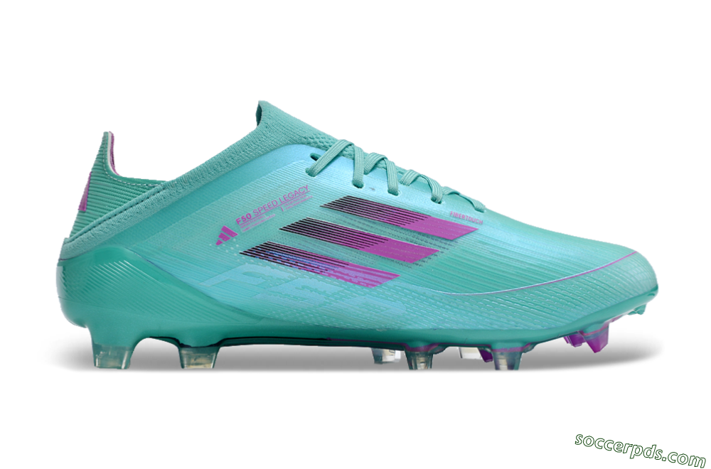 Adidas F50 Adizero FG Low-Tops Football Boots - Jade/Purple/Blue 7