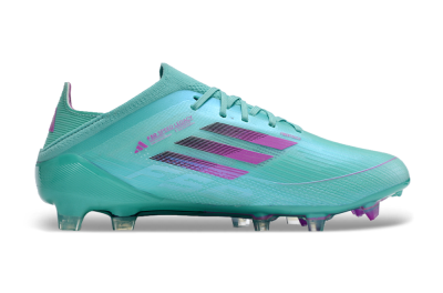 Adidas F50 Adizero FG Low-Tops Football Boots - Jade/Purple/Blue