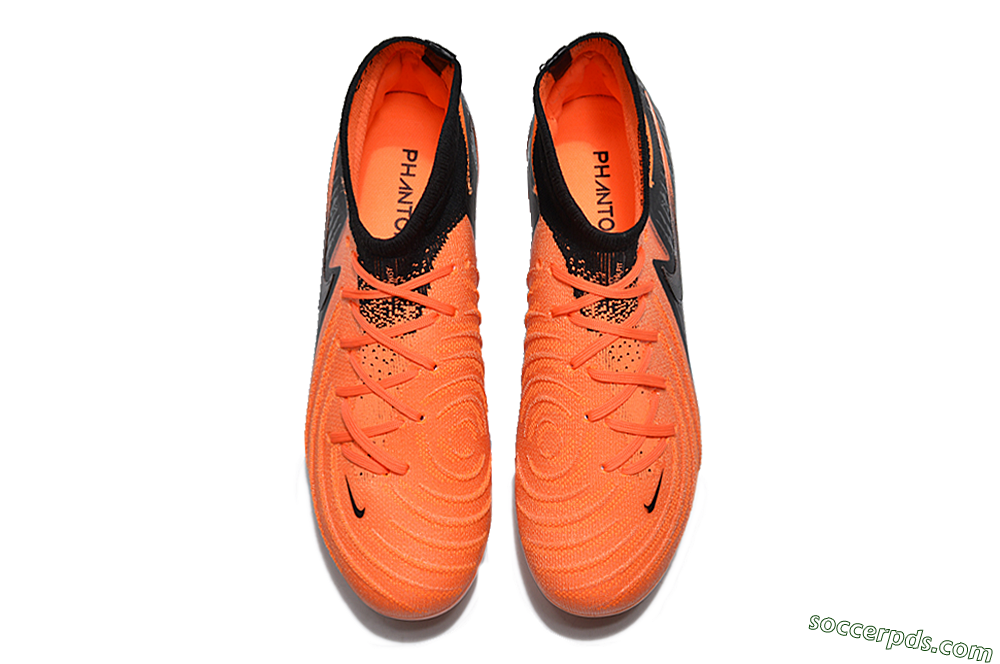 Nike Phantom Luna Elite NU FG High-Tops Football Boots - Orange/Black 4