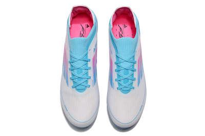 Adidas F50 Adizero FG Low-Tops Football Boots - White/Blue/Pink