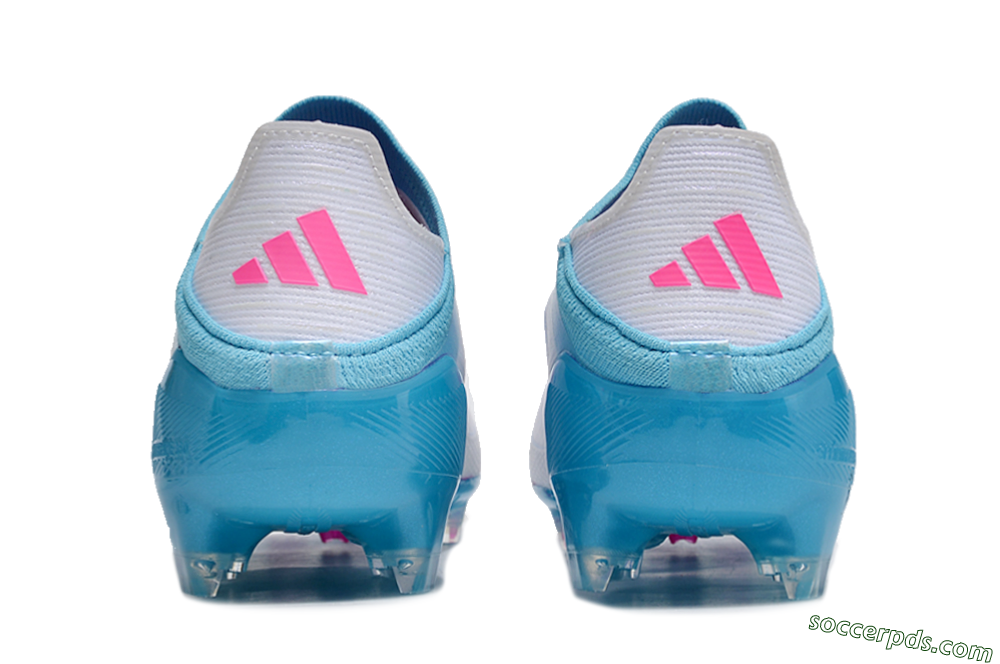 Adidas F50 Adizero FG Low-Tops Football Boots - White/Blue/Pink 5