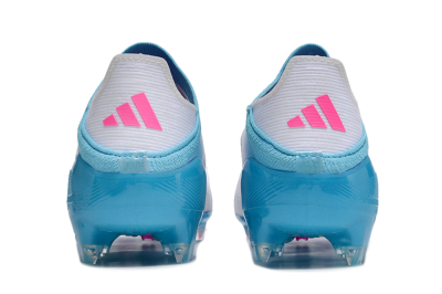 Adidas F50 Adizero FG Low-Tops Football Boots - White/Blue/Pink