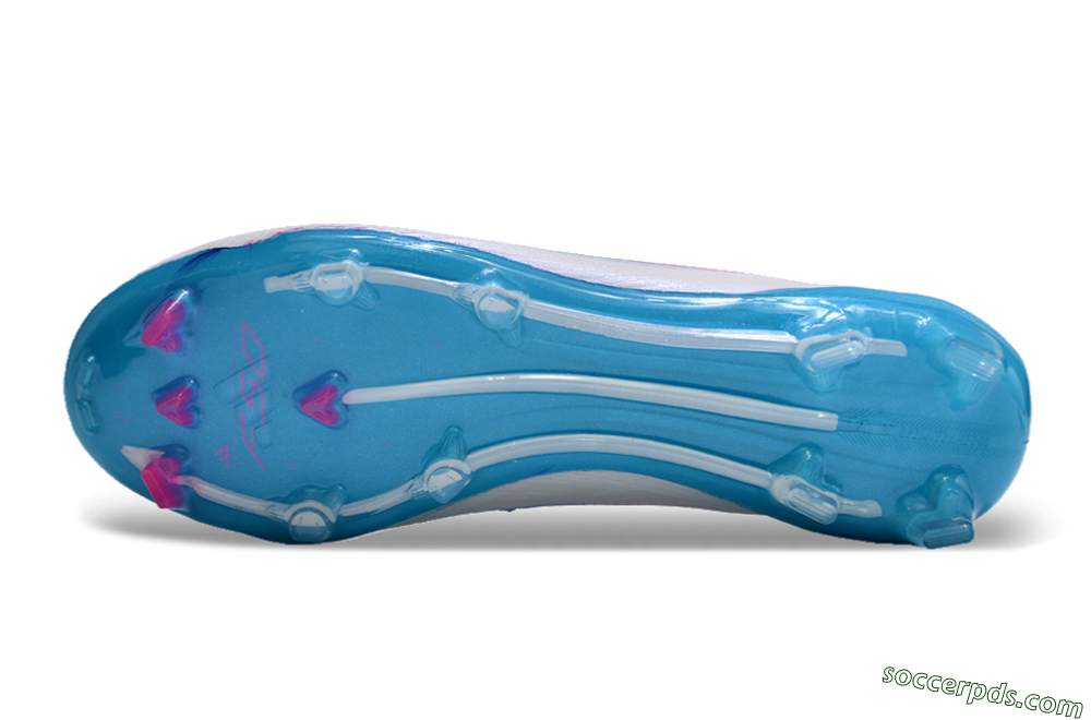Adidas F50 Adizero FG Low-Tops Football Boots - White/Blue/Pink 6