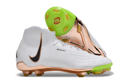 Nike Phantom Luna Elite NU FG High-Tops Football Boots - White/Black/Gold