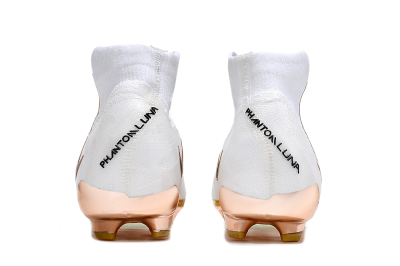 Nike Phantom Luna Elite NU FG High-Tops Football Boots - White/Black/Gold