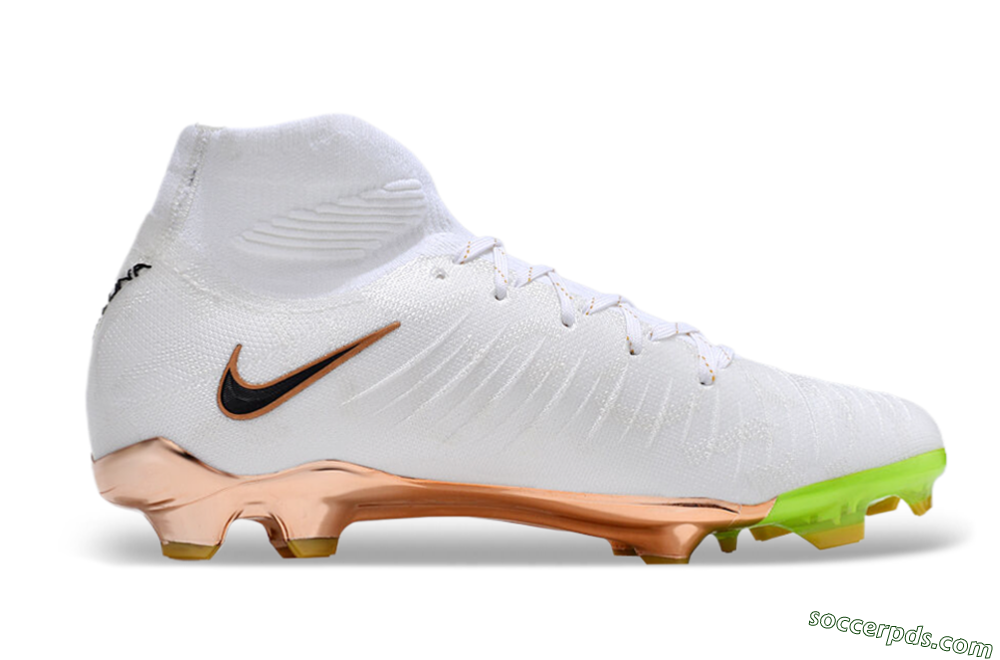 Nike Phantom Luna Elite NU FG High-Tops Football Boots - White/Black/Gold 7