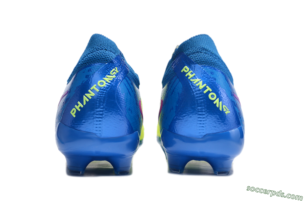 Nike Phantom Luna Elite FG Low-Tops Football Boots - Yellow/Blue/Pink 5