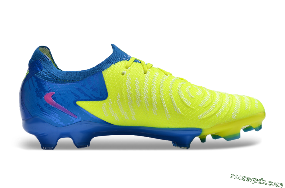 Nike Phantom Luna Elite FG Low-Tops Football Boots - Yellow/Blue/Pink 7