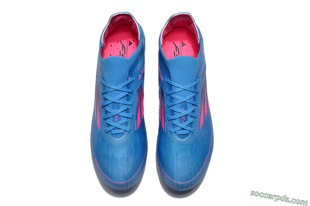 Adidas F50 Adizero FG Low-Tops Football Boots - Blue/Pink 4