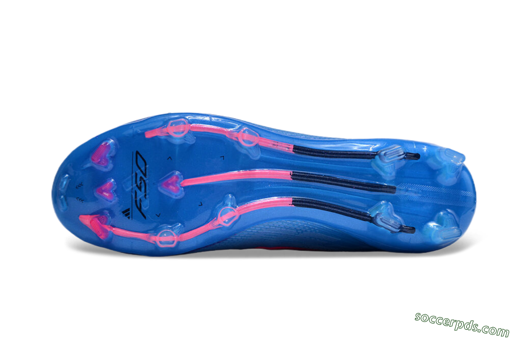 Adidas F50 Adizero FG Low-Tops Football Boots - Blue/Pink 6