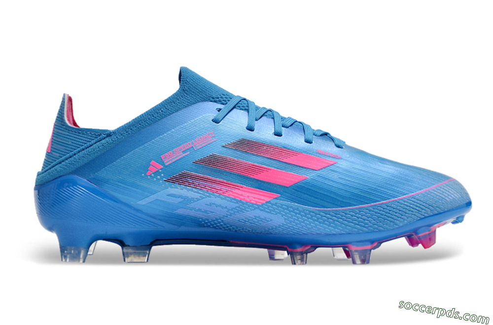Adidas F50 Adizero FG Low-Tops Football Boots - Blue/Pink 7