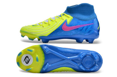 Nike Phantom Luna Elite NU FG High-Tops Football Boots - Yellow/Blue/Pink
