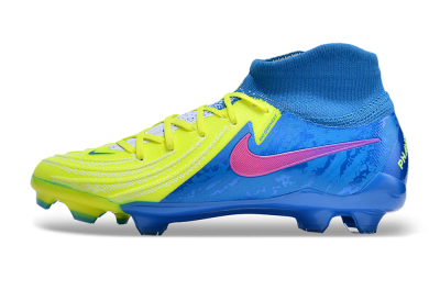 Nike Phantom Luna Elite NU FG High-Tops Football Boots - Yellow/Blue/Pink