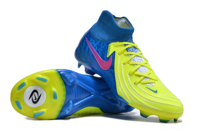 Nike Phantom Luna Elite NU FG High-Tops Football Boots - Yellow/Blue/Pink
