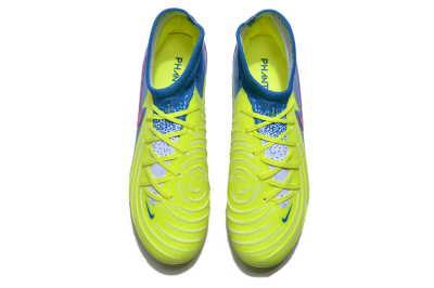 Nike Phantom Luna Elite NU FG High-Tops Football Boots - Yellow/Blue/Pink